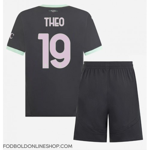 AC Milan Theo Hernandez #19 Tredje trøje Børn 2024-25 Kortærmet (+ Korte bukser)